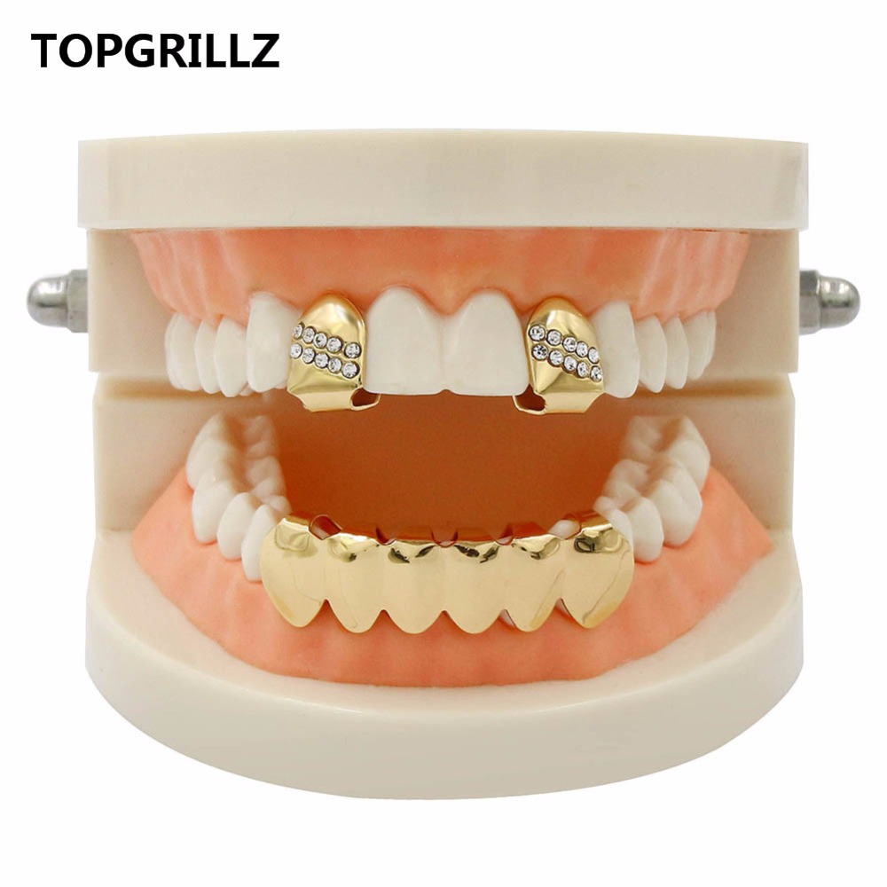 Yellow Body Jewelry - TOPGRILLZ 힙합 그릴 옐로우 골드 컬러