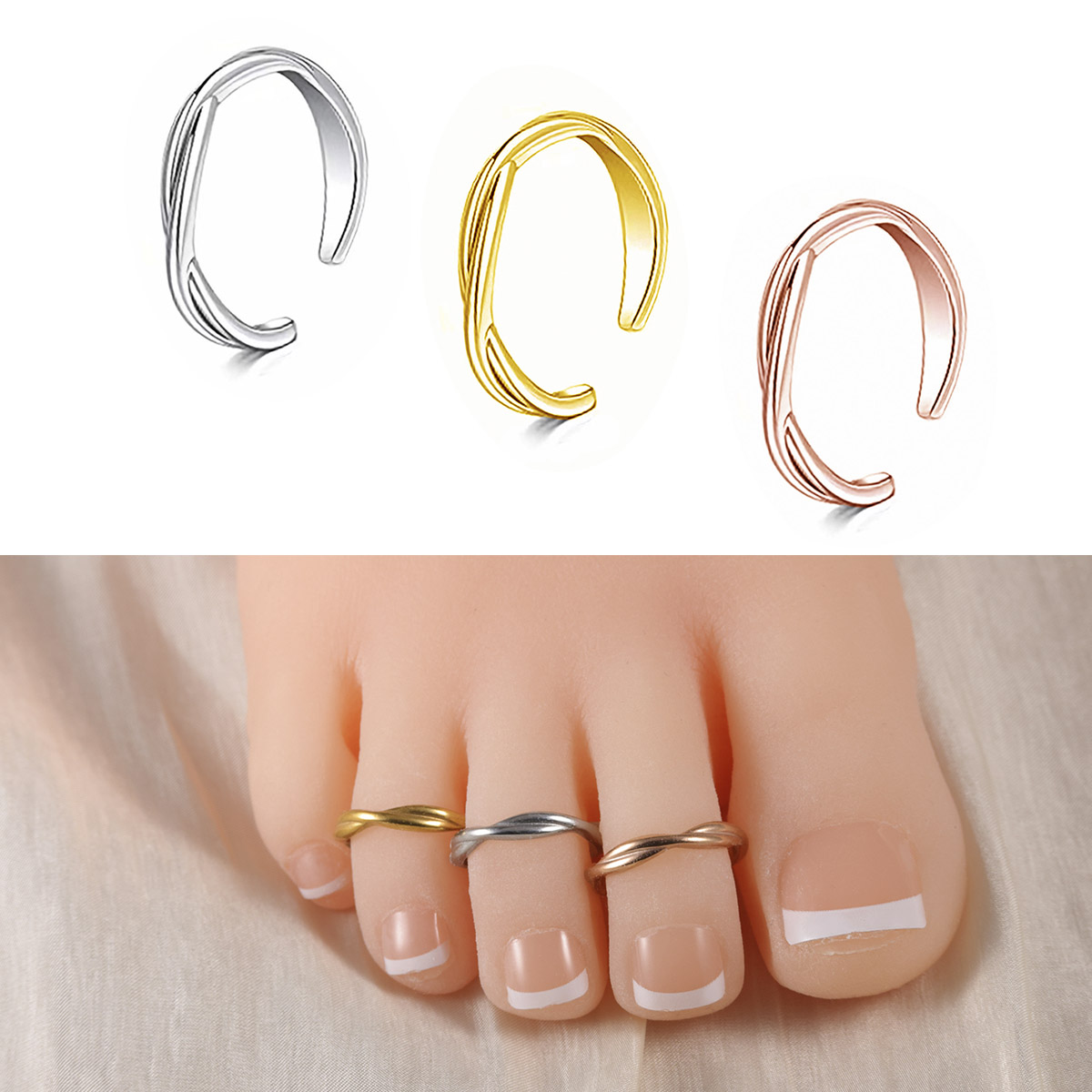 Body Jewelry Hoops - 1Pc/3Pcs 여자를위한 간단한 스테인레스 스틸 발
