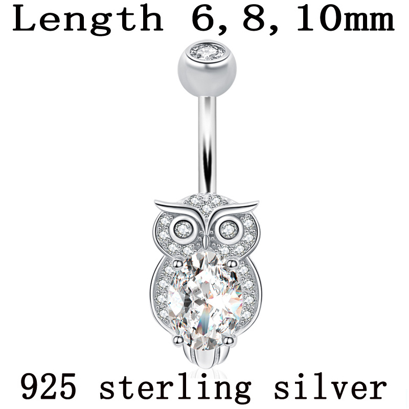 Body Jewelry Materials - 진짜 925 스털링 실버 배꼽 단추
