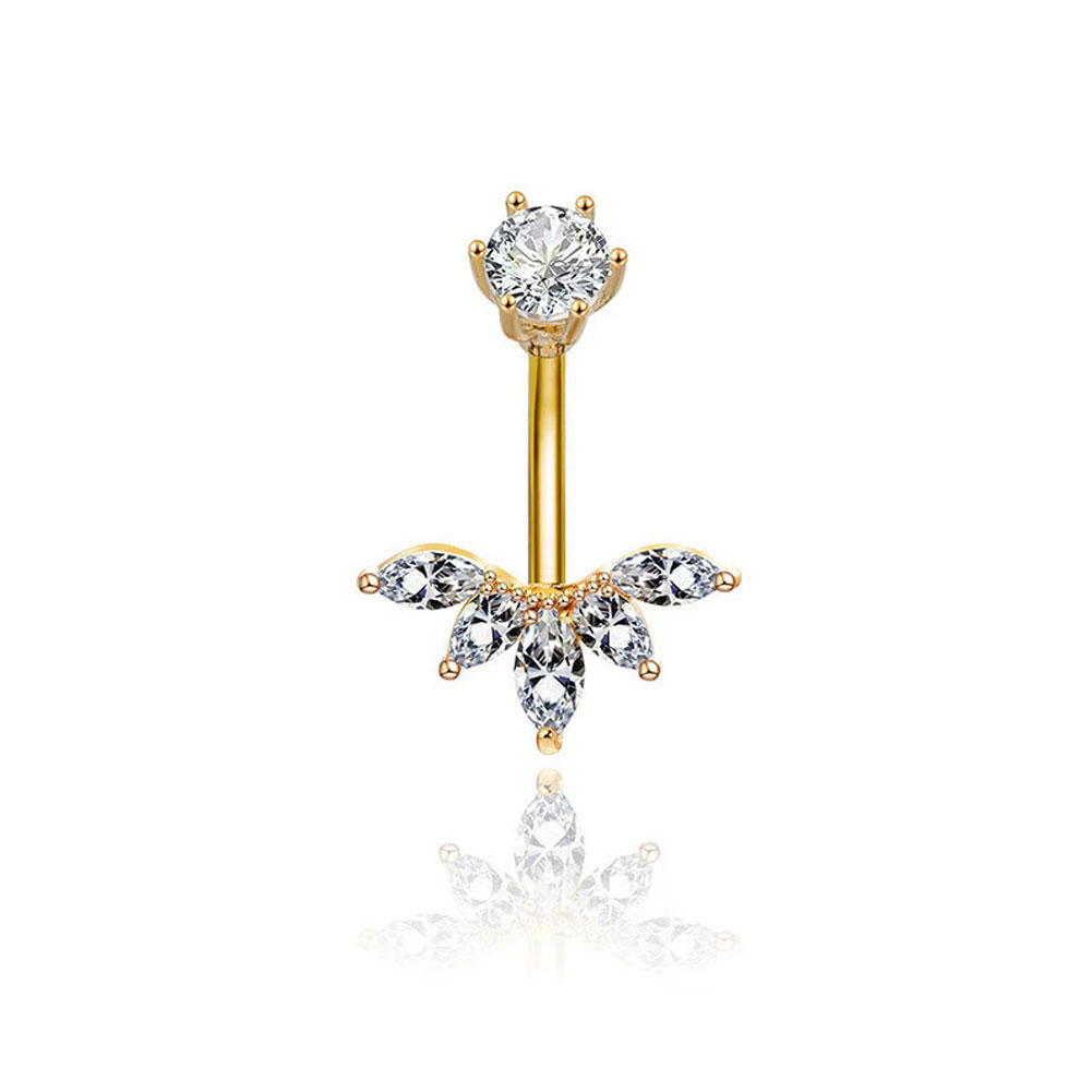 Body Jewelry Materials - 프리미엄 구리 소재 배꼽 링 화려한