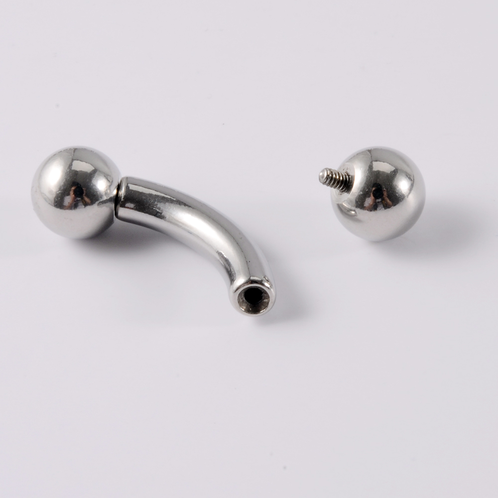1PC 스테인레스 스틸 스트레이트 바벨 링 곡선 바나나 - Nipple Bar Curved 리뷰 및 가격