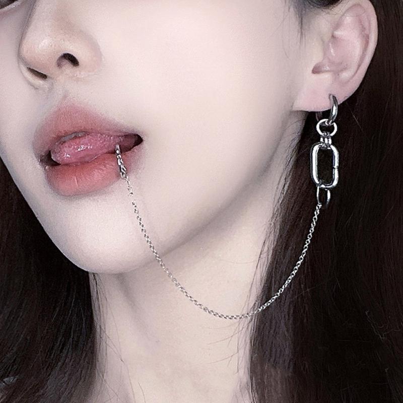 A52E 1 세트 립 클립 귀걸이 비 피어싱 립 및 이 - Body Jewelry Materials 리뷰 및 가격