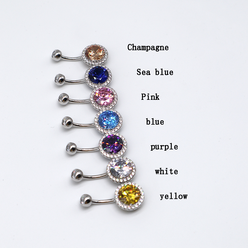 MIQIAO 925 스털링 실버 피어싱 배꼽 반지 원형 - Yellow Body Jewelry 리뷰 및 가격