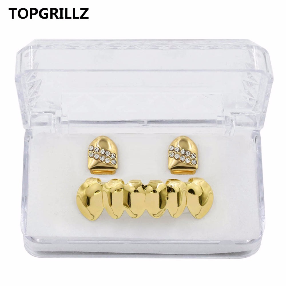 TOPGRILLZ 힙합 그릴 옐로우 골드 컬러 도금,  - Yellow Body Jewelry 리뷰 및 가격