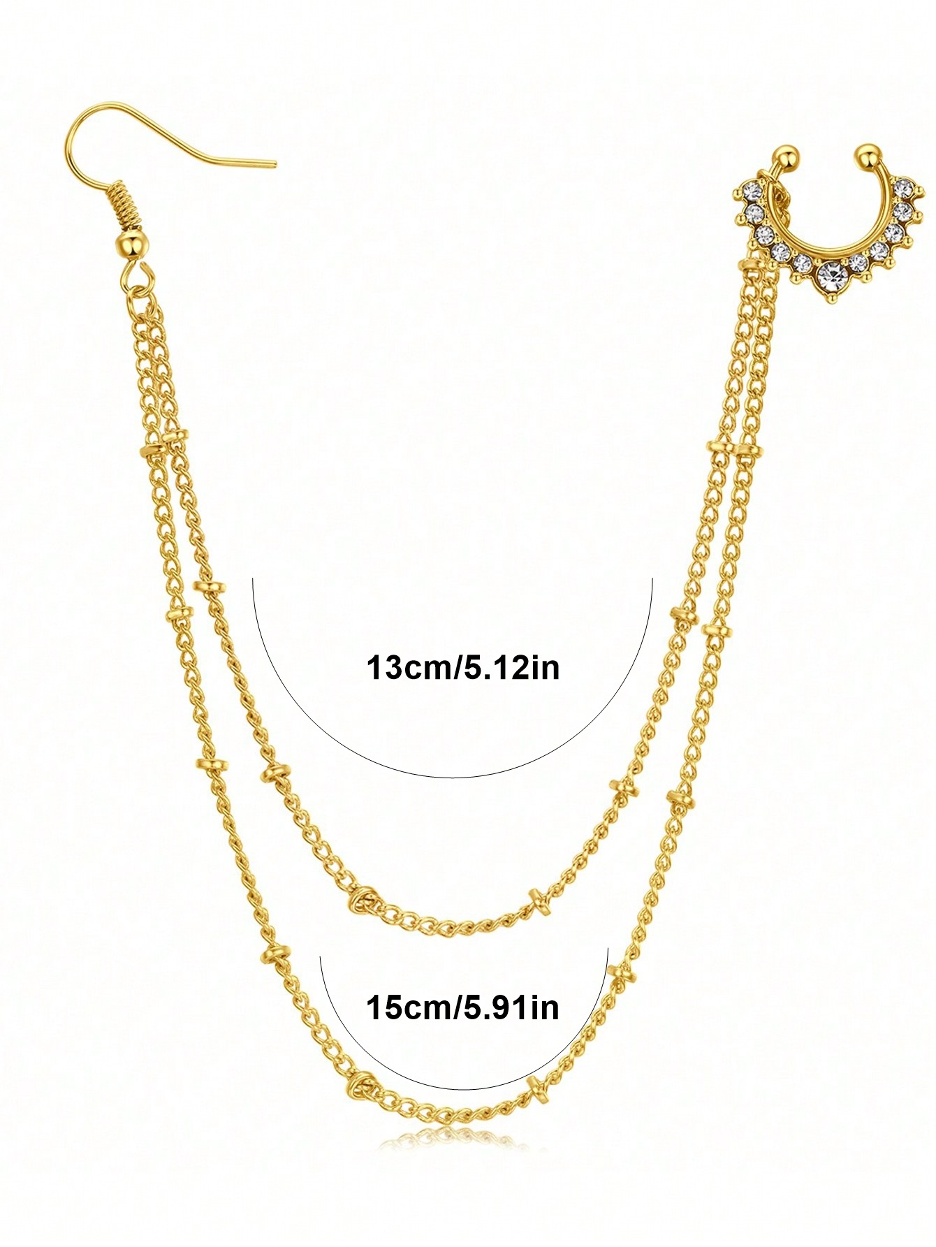 1개/세트 옐로우 골드 가짜 셉텀 링 셉텀 피어싱 코- - Yellow Body Jewelry 리뷰 및 가격