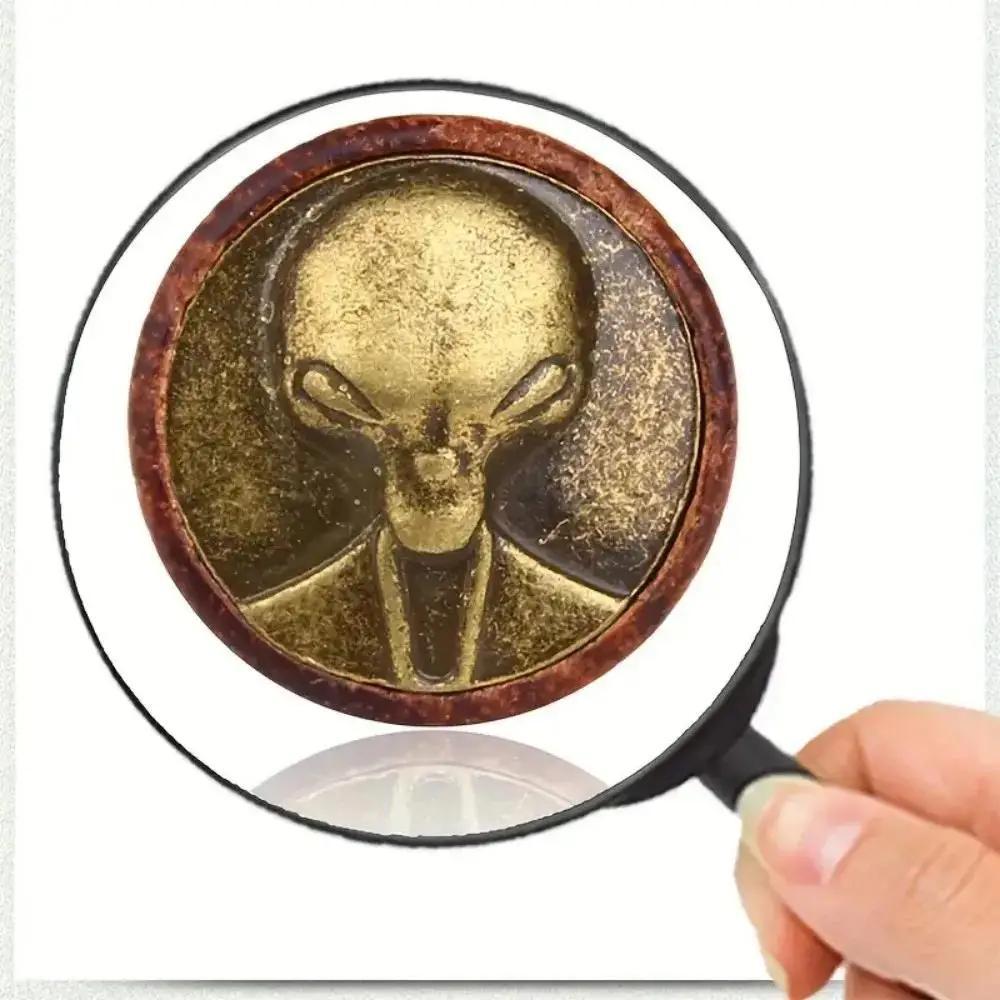 2개 빈티지 나무 외계인 머리 바디 피어싱 플러그, 유 - Body Jewelry Materials 리뷰 및 가격