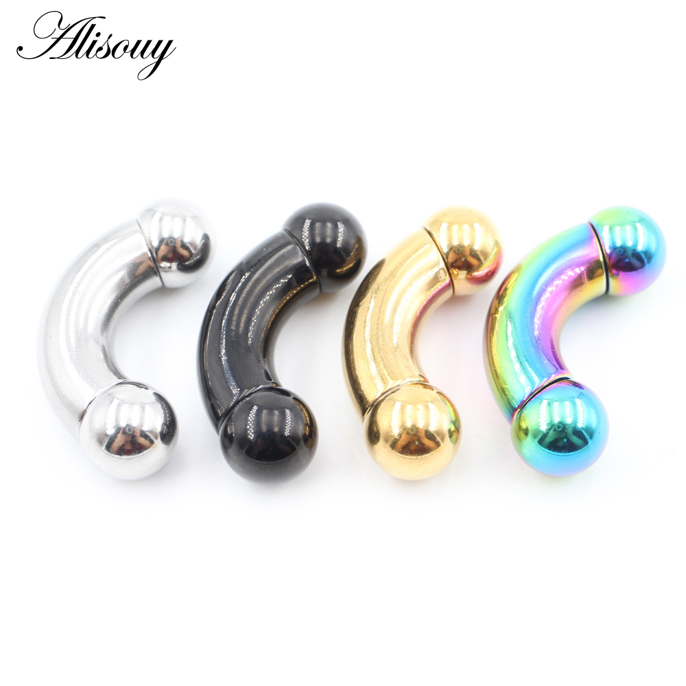 알리수이 1개 스테인리스 스틸 대형 코 귓바퀴 링 곡선 - Nipple Bar Curved 리뷰 및 가격
