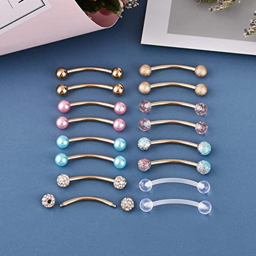 스테인레스 스틸 긴 니플 링, 곡선 바벨, 페티 벨리  - Nipple Bar Curved 리뷰 및 가격