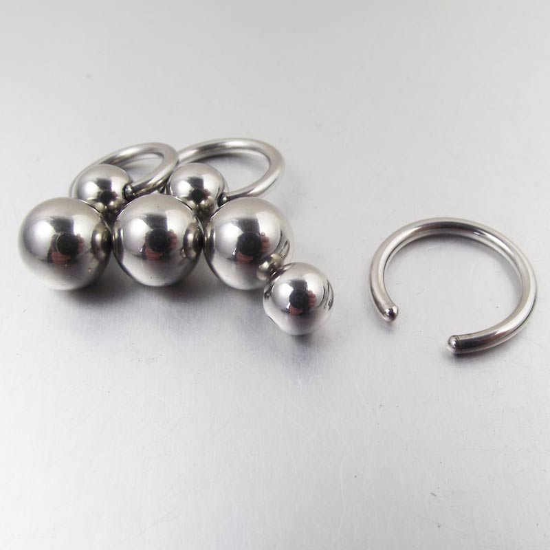 스테인레스 스틸 더블 볼 오뚜기 박 반지, 눈썹 곡선  - Nipple Bar Curved 리뷰 및 가격