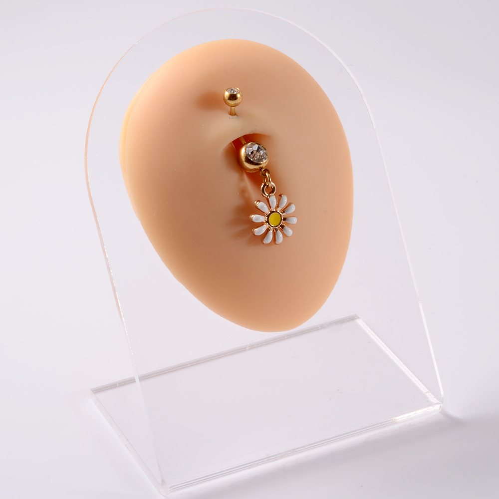 361L 외과 강철 데이지 꽃 피어싱 쥬얼리 핑크 &  - Yellow Body Jewelry 리뷰 및 가격