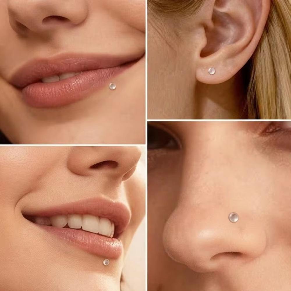 20pcs/Box 아크릴 둥근 공 입술 스터드/귀걸이  - Body Jewelry Materials 리뷰 및 가격