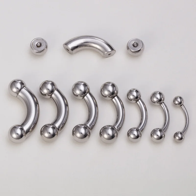 1개 대형 스테인리스 스틸 곡선형 바벨 눈썹 링 니플  - Nipple Bar Curved 리뷰 및 가격