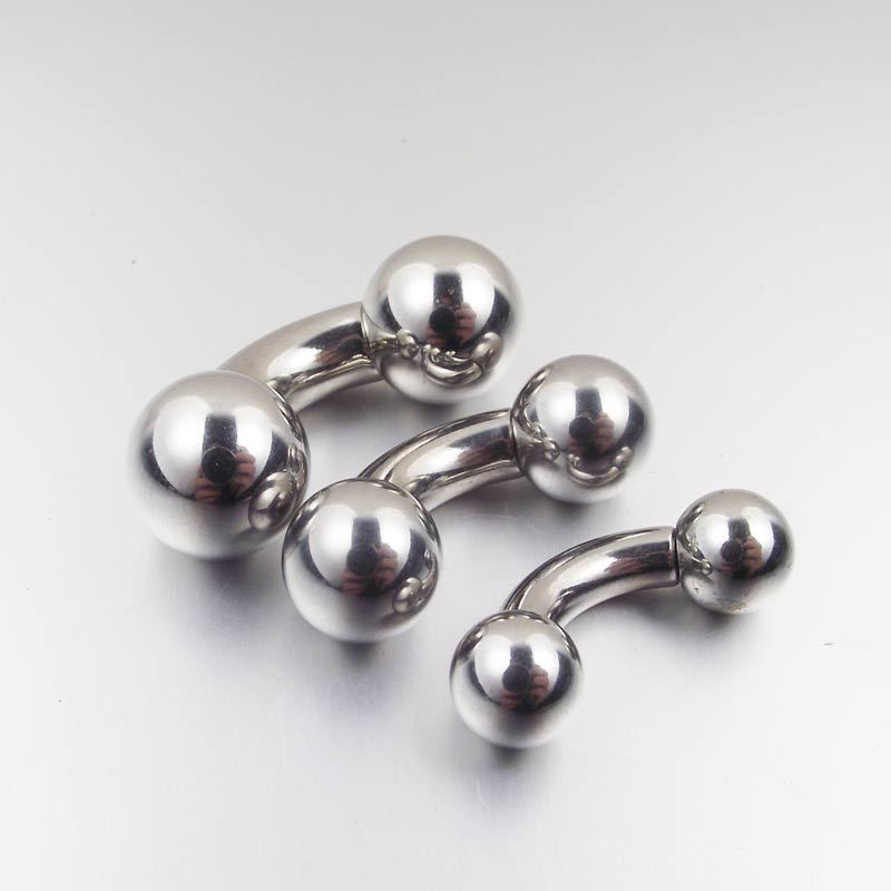 큰 사이즈 스트레이트 바벨 링, 곡선 바나나 스테인레스 - Nipple Bar Curved 리뷰 및 가격