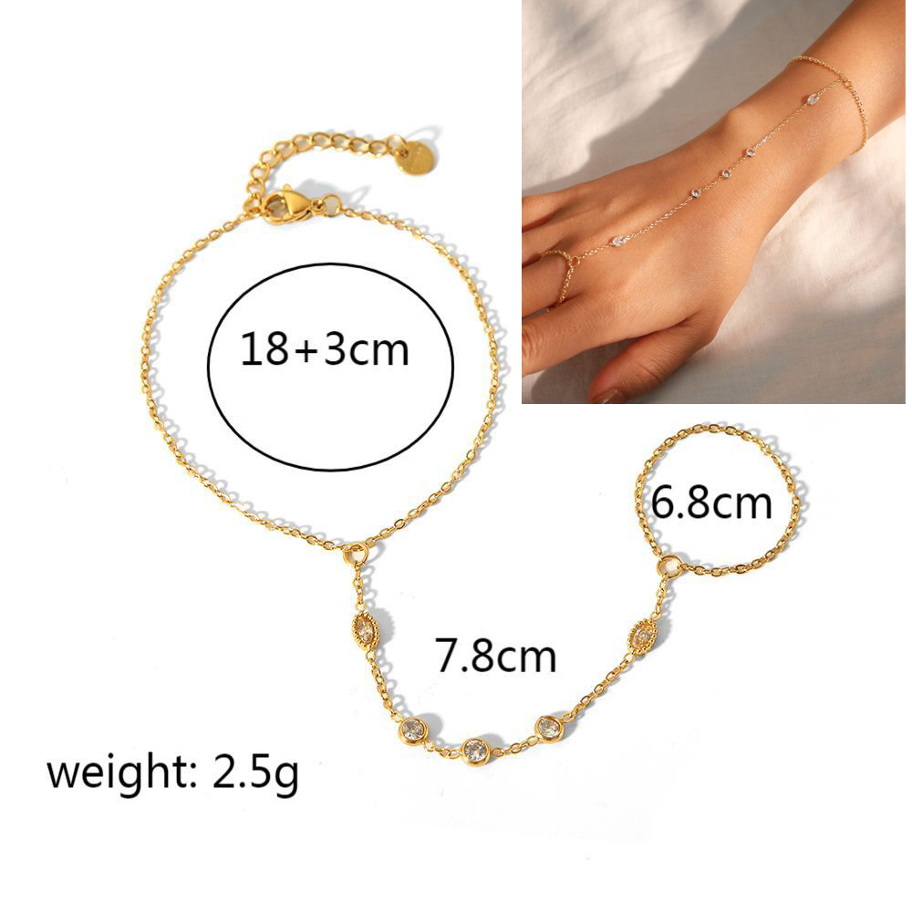 여성을위한 14K 옐로우 골드 도금 스테인레스 스틸 핸 - Yellow Body Jewelry 리뷰 및 가격