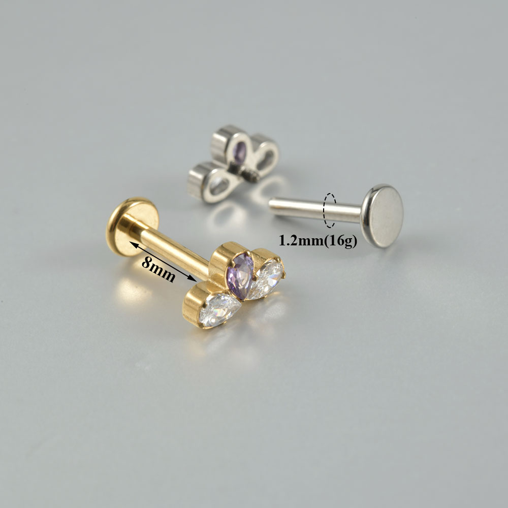 1PC ASTM F136 티타늄 CZ 귀 연골 귀걸이  - Body Jewelry Hoops 리뷰 및 가격