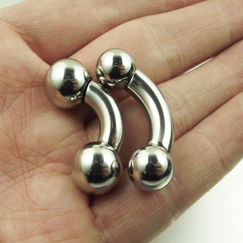 SaYao 짧은 바 빅 볼 스테인레스 스틸 스트레이트  - Nipple Bar Curved 리뷰 및 가격