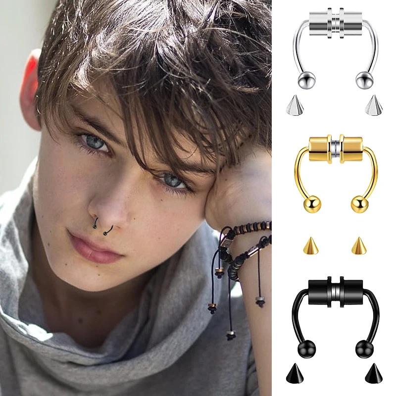가짜 피어싱 코 링 후프 Septum 비 피어싱 코 클 - Body Jewelry Hoops 리뷰 및 가격