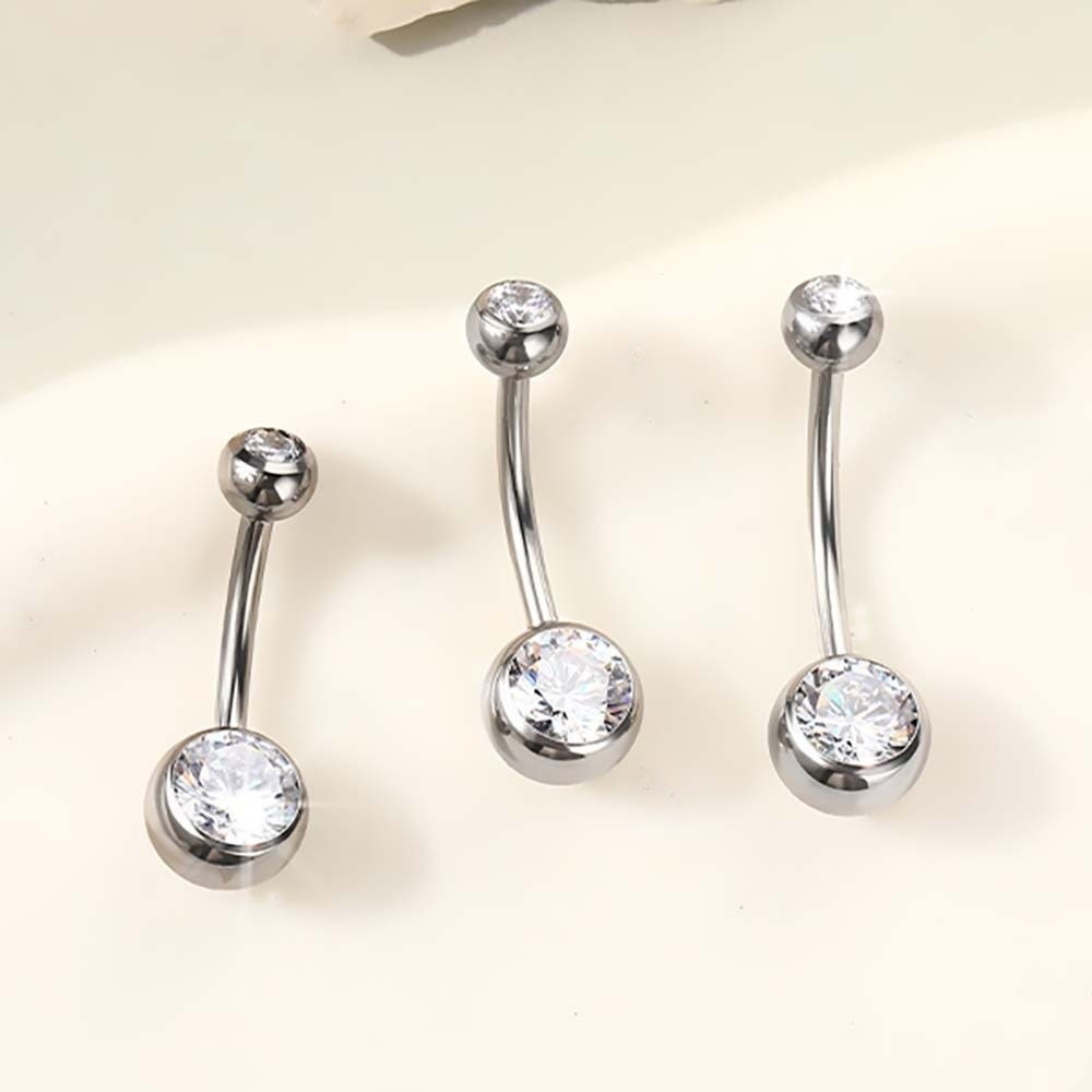 고품질 티타늄 소재 배꼽 링 곡선형 디자인 배꼽 피어싱 - Body Jewelry Materials 리뷰 및 가격