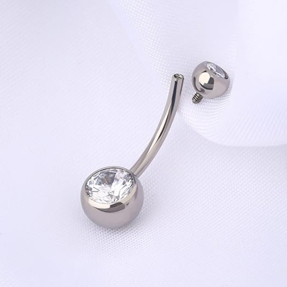 고품질 티타늄 소재 배꼽 링 곡선형 디자인 배꼽 피어싱 - Body Jewelry Materials 리뷰 및 가격