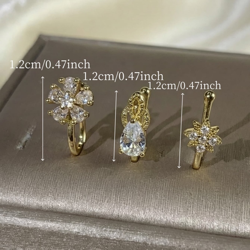 3피스 프랑스 스타일 미니멀하고 다용도로 활용 가능한  - Body Jewelry Materials 리뷰 및 가격