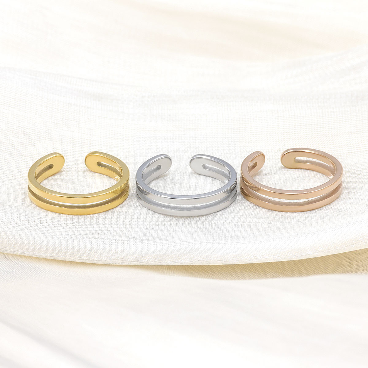 조절 가능한 이중 레이어 발가락 반지 316L 스테인리 - Body Jewelry Hoops 리뷰 및 가격