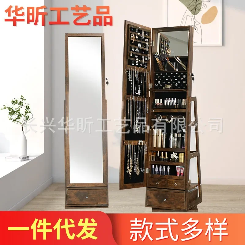 회전식 전신 거울 겸 보석함 수납장 (침실, 드레스룸, - Body Jewelry Storage 리뷰 및 가격