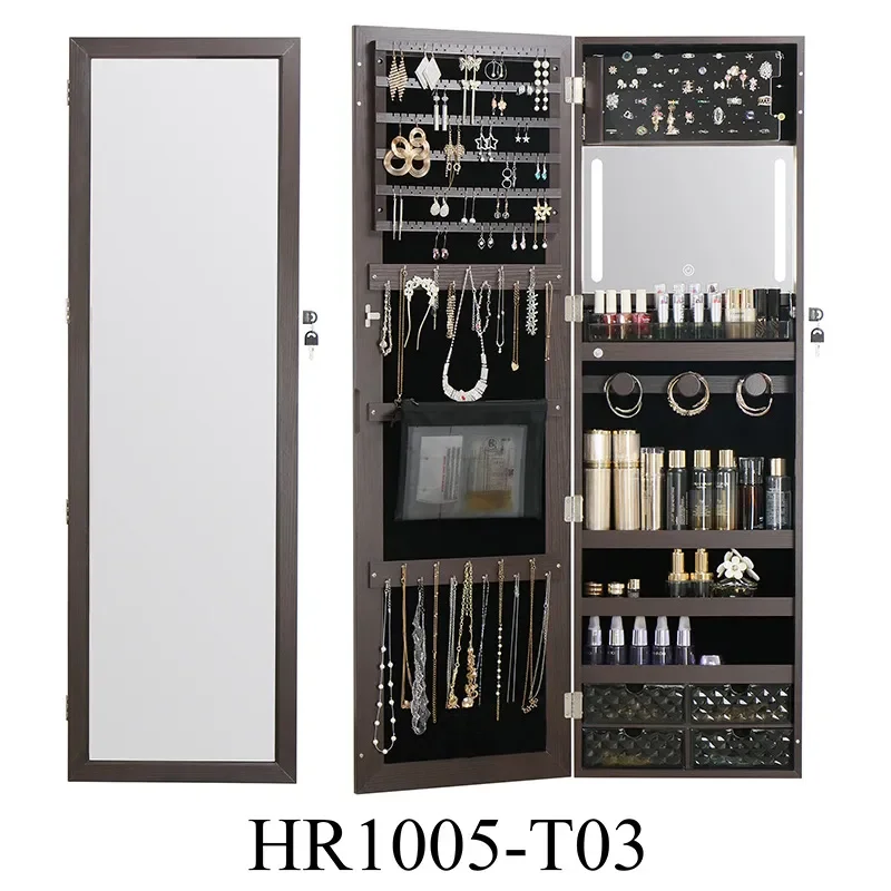 전신 거울 벽걸이형 나무 보석 보관 캐비닛 다기능 LE - Body Jewelry Storage 리뷰 및 가격