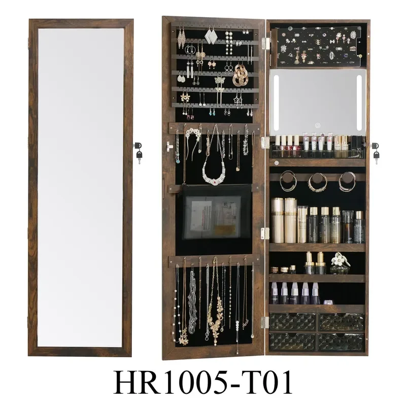 전신 거울 벽걸이형 나무 보석 보관 캐비닛 다기능 LE - Body Jewelry Storage 리뷰 및 가격